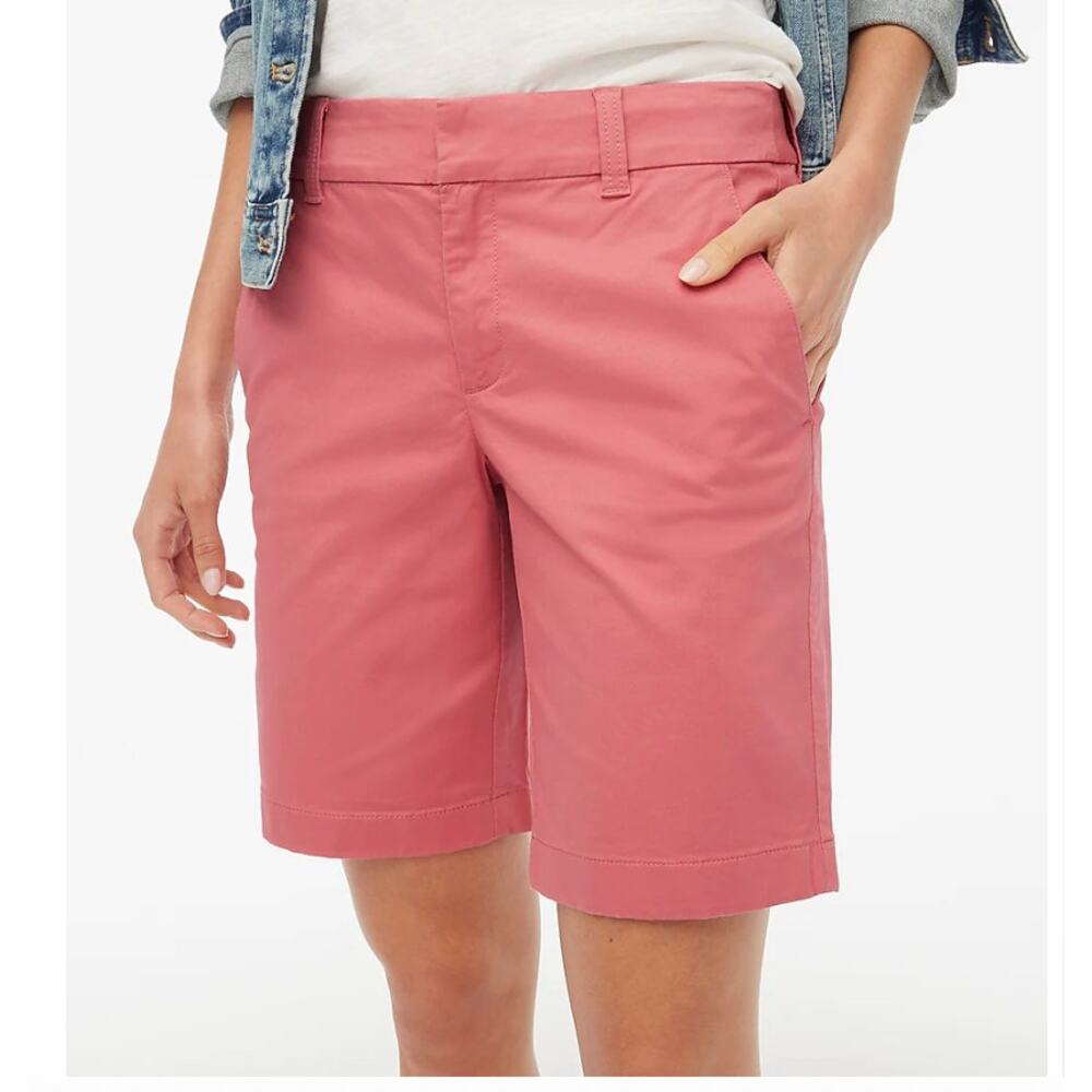 J Crew Frankie 9 inch Bermuda Deep Pink Size 14